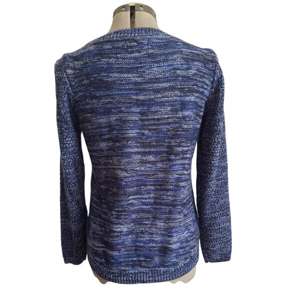 Croft & Barrow Womens Blue Knit Pullover Long Sleeve Sweater Size S - Picture 2 of 7